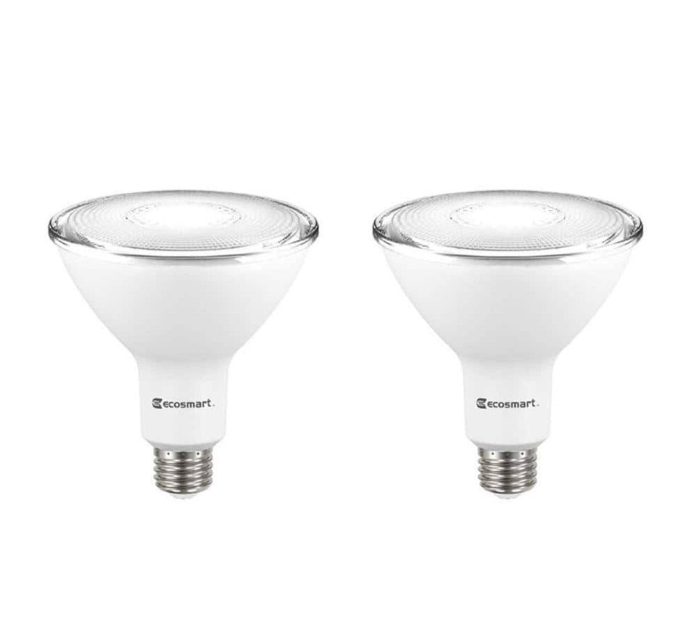 Ecosmart 120-Watt Equivalent PAR38 Dimmable Energy Star Flood LED Light Bulb Bright White (2-Pack)