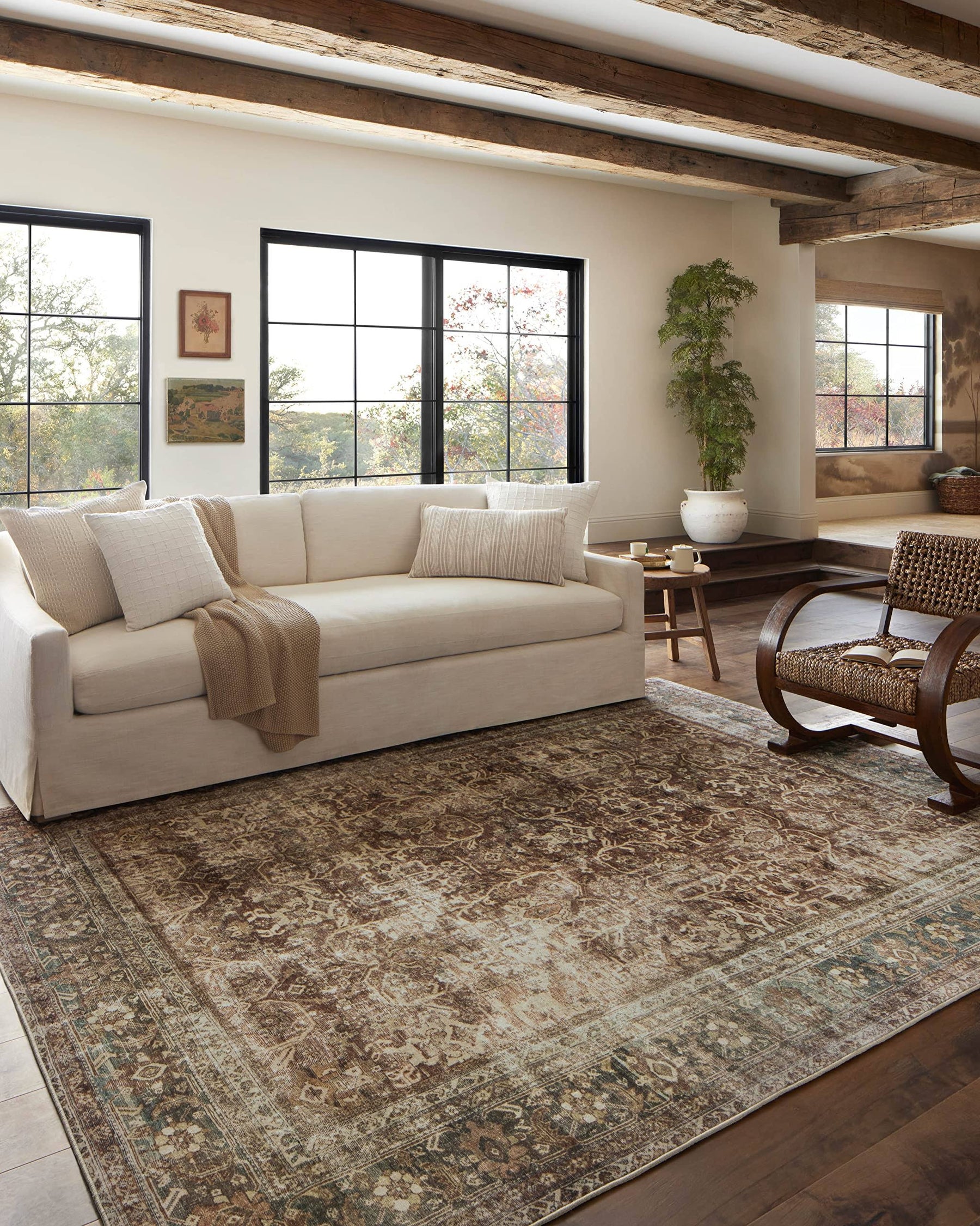 Magnolia Home by Joanna Gaines x Loloi Sinclair Rust Lagoon Rug